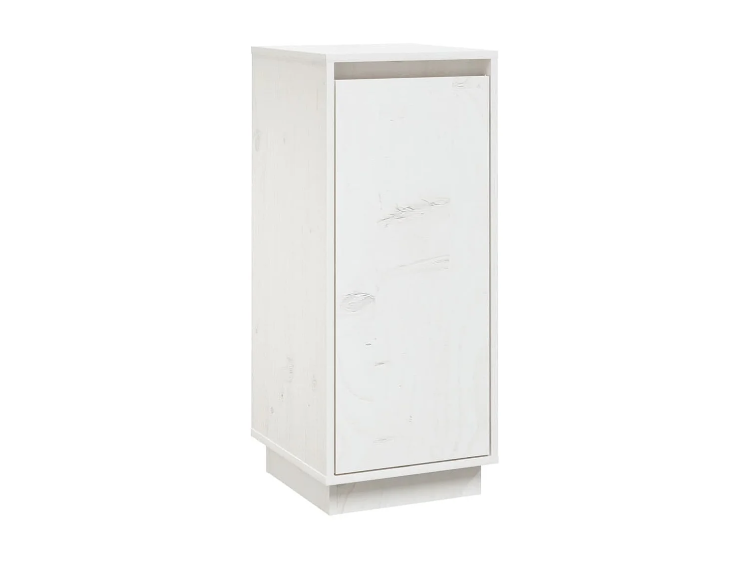 Sideboards im 2er-Set Lowboards Weiß 31,5x34x75 cm Massivholz Kiefer -RM35939