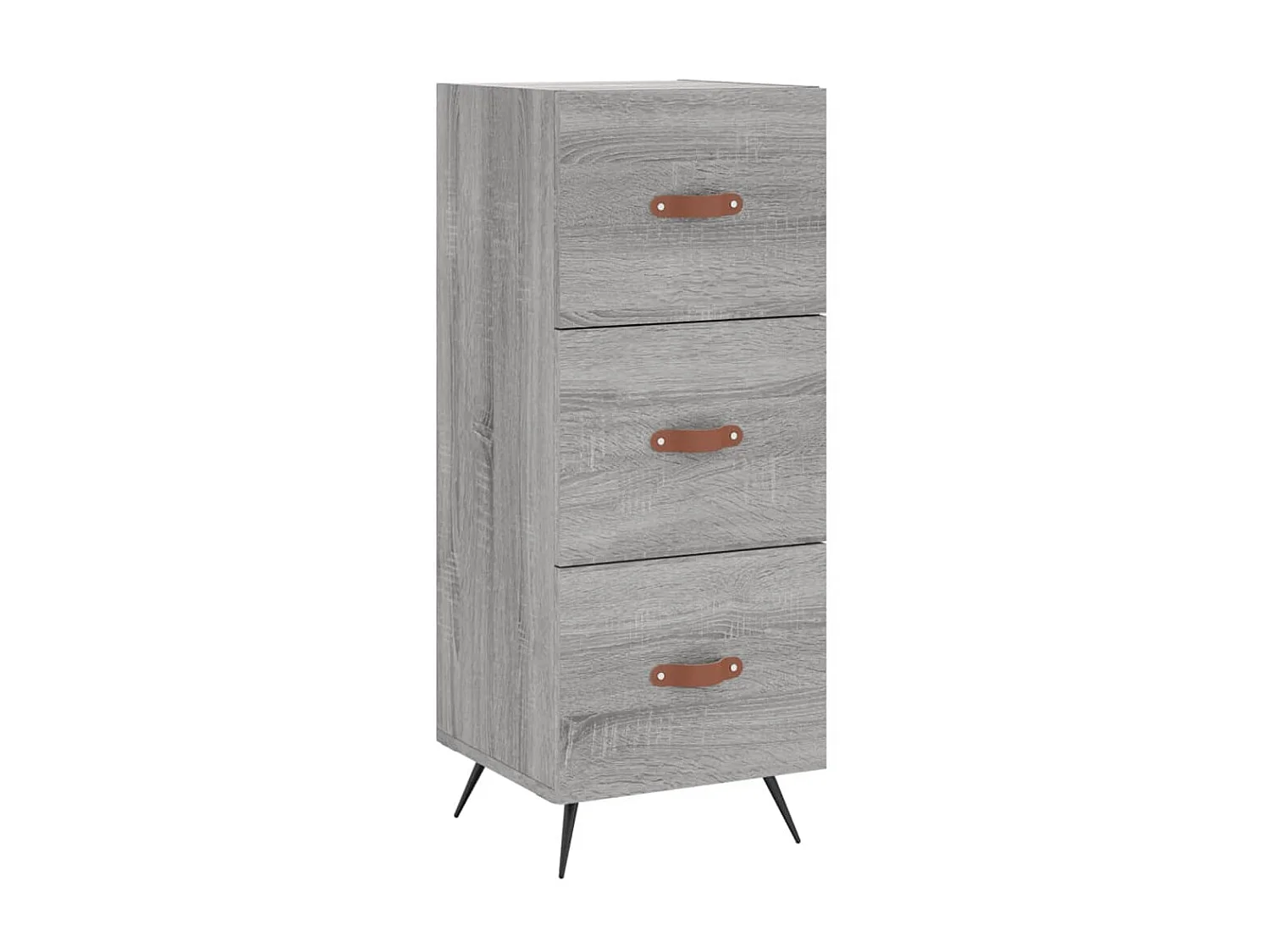 Sideboard Grau Sonoma - Lowboard 34,5x34x90 cm Holzwerkstoff -RM93779