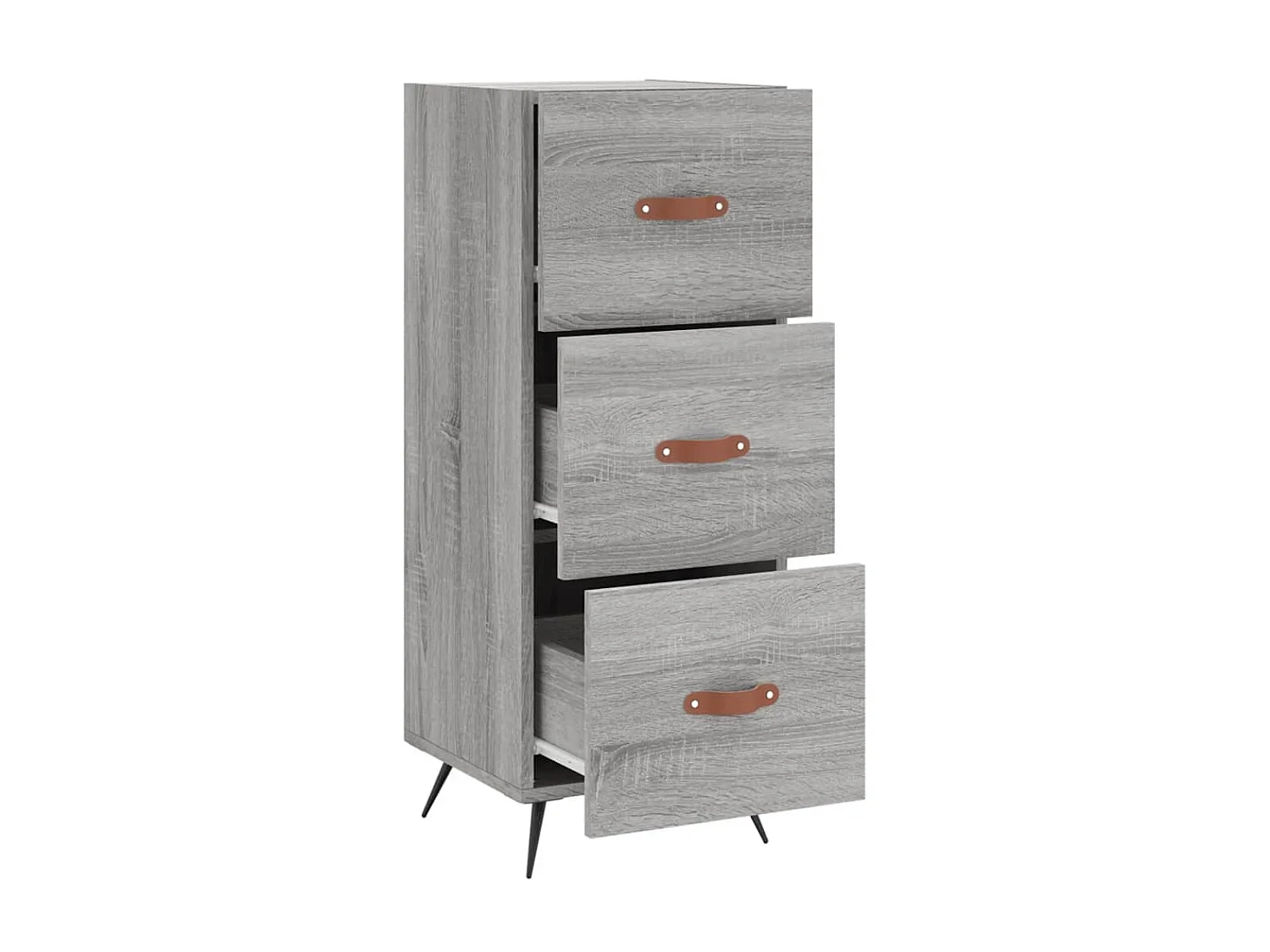 Sideboard Grau Sonoma - Lowboard 34,5x34x90 cm Holzwerkstoff -RM93779