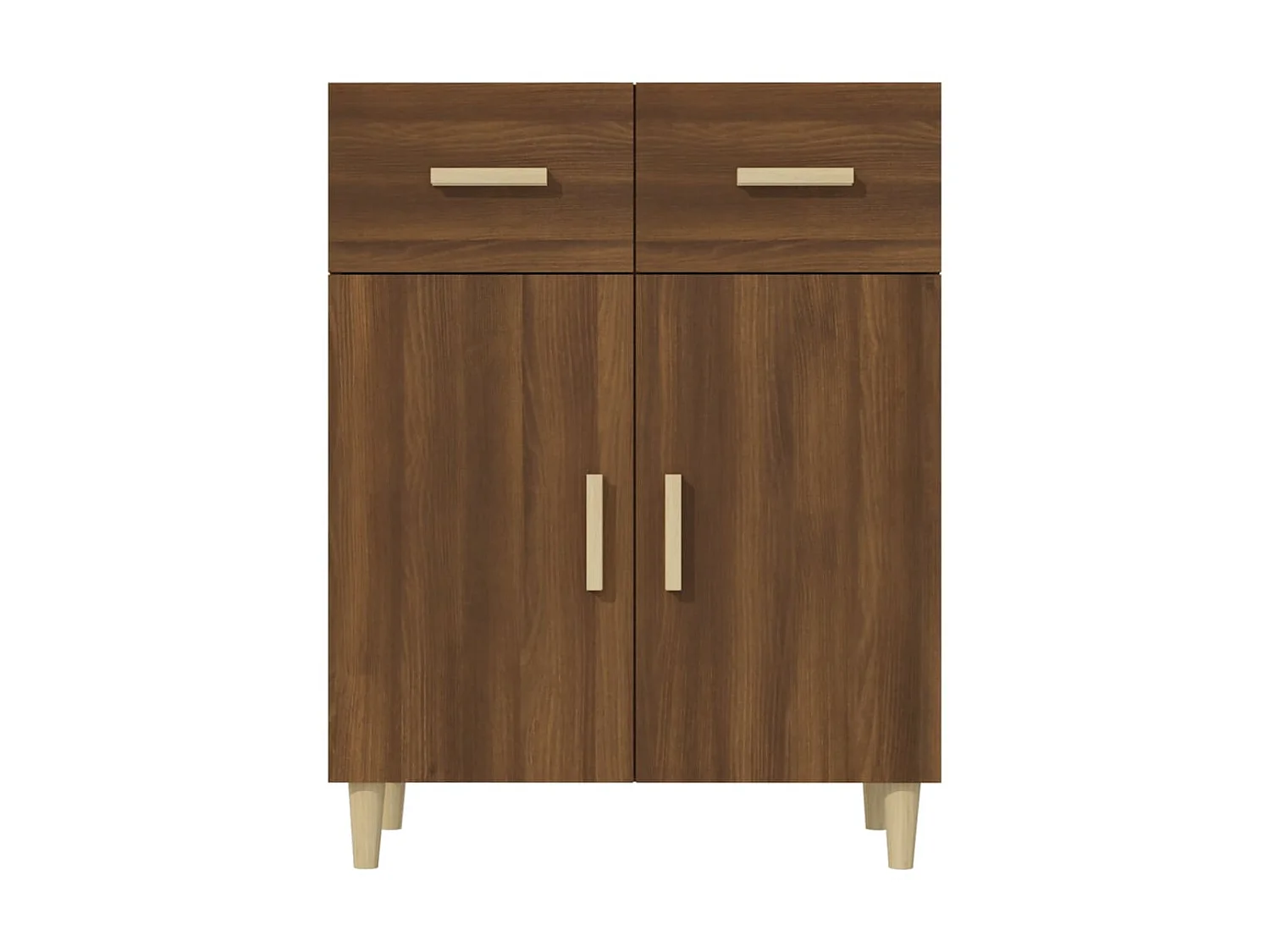 Sideboard Lowboard - Braun Eichen-Optik 69,5x34x89 cm Holzwerkstoff -RM63014
