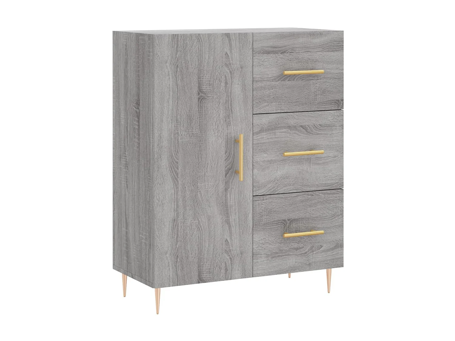 Sideboard Grau Sonoma - Lowboard 69,5x34x90 cm Holzwerkstoff -RM22946