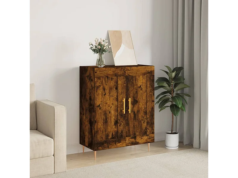 Sideboard Anrichte Räuchereiche 69,5x34x90 cm Holzwerkstoff -RM68125