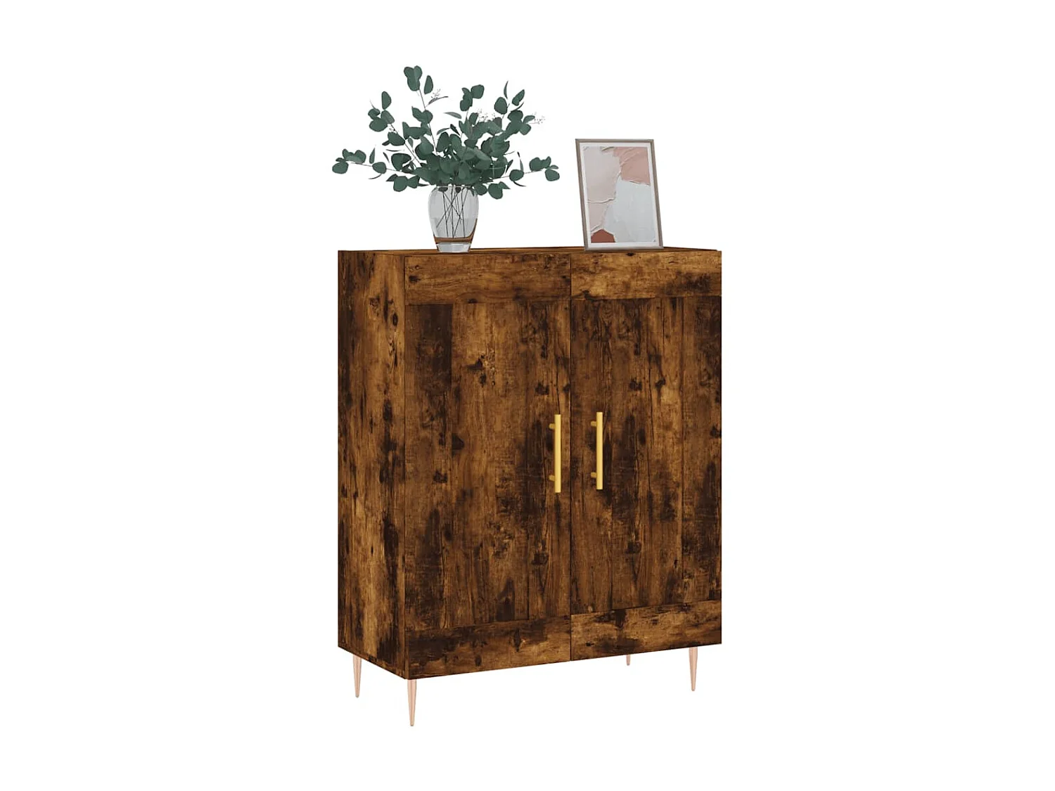 Sideboard Anrichte Räuchereiche 69,5x34x90 cm Holzwerkstoff -RM68125