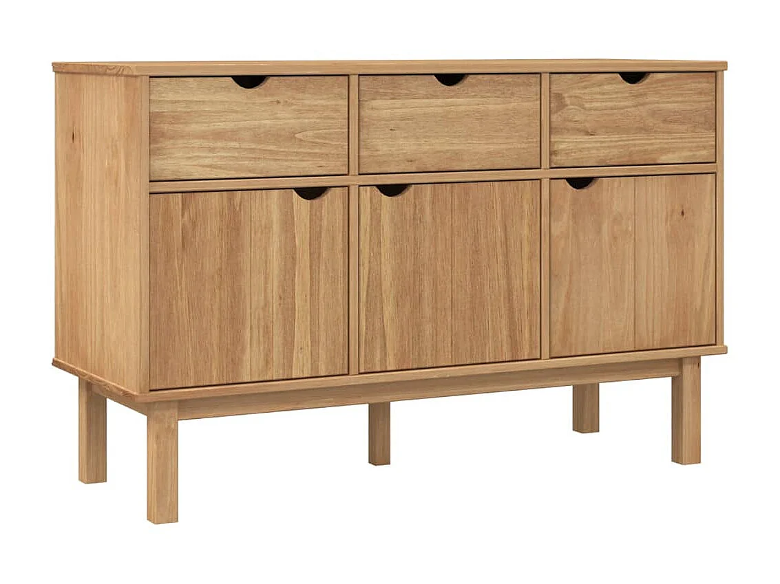 Sideboard Anrichte OTTA 114x43x73,5 cm Massivholz Kiefer -RM96792