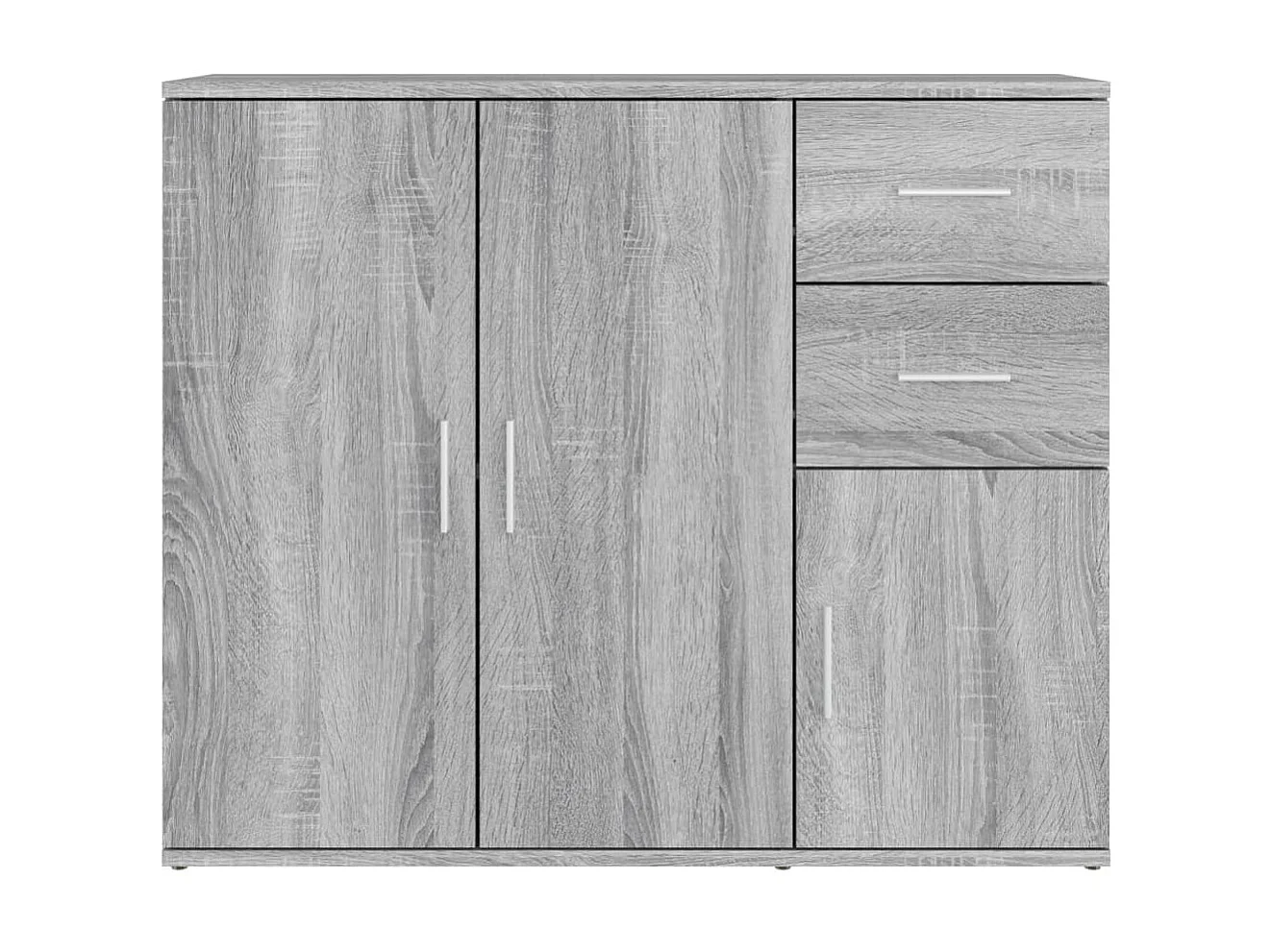 Sideboard Lowboard - Grau Sonoma 91x29,5x75 cm Holzwerkstoff -RM20974