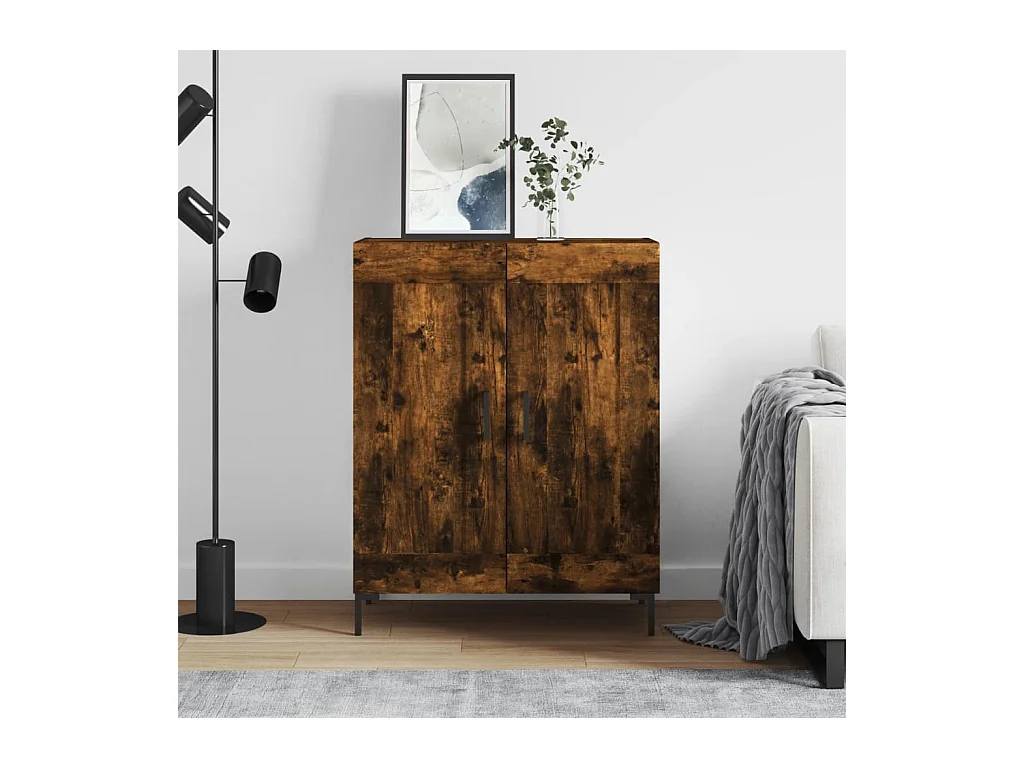 Sideboard Anrichte Räuchereiche 69,5x34x90 cm Holzwerkstoff -RM21646