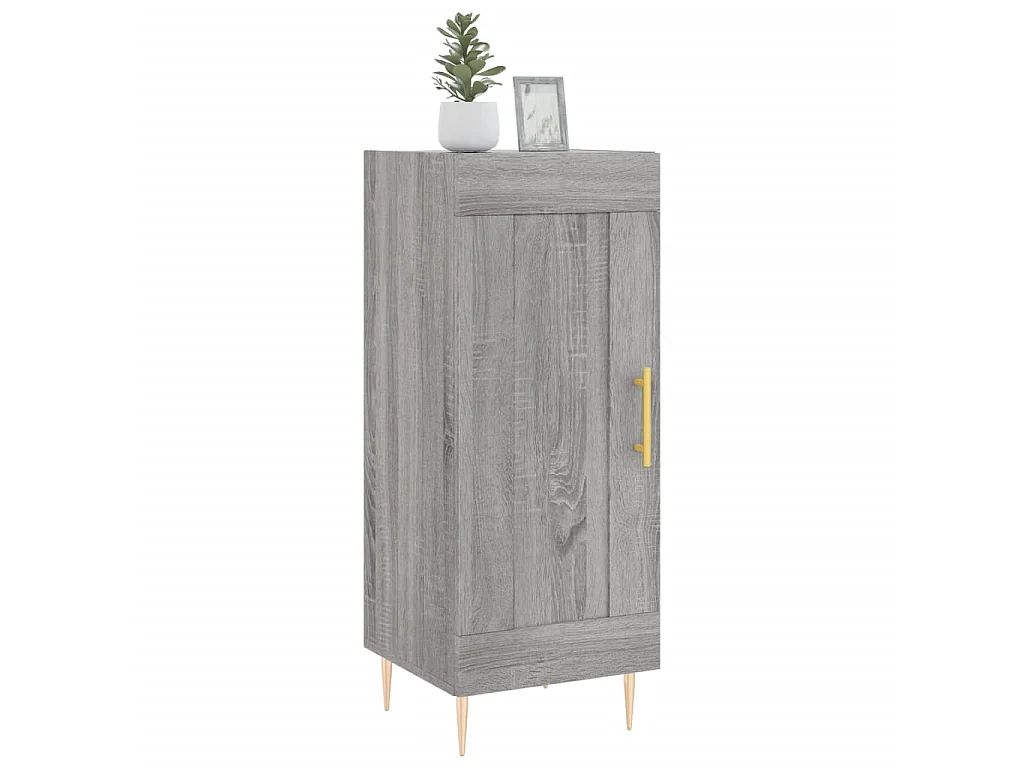 Sideboard Grau Sonoma - Lowboard 34,5x34x90 cm Holzwerkstoff -RM60392