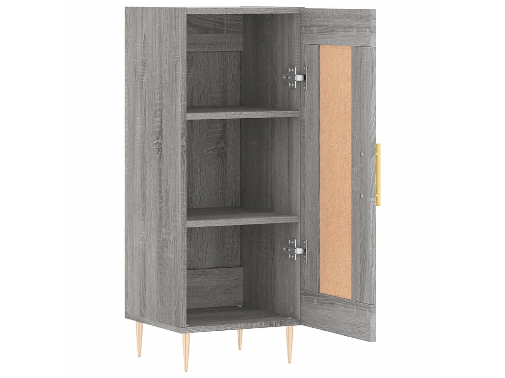 Sideboard Grau Sonoma - Lowboard 34,5x34x90 cm Holzwerkstoff -RM60392