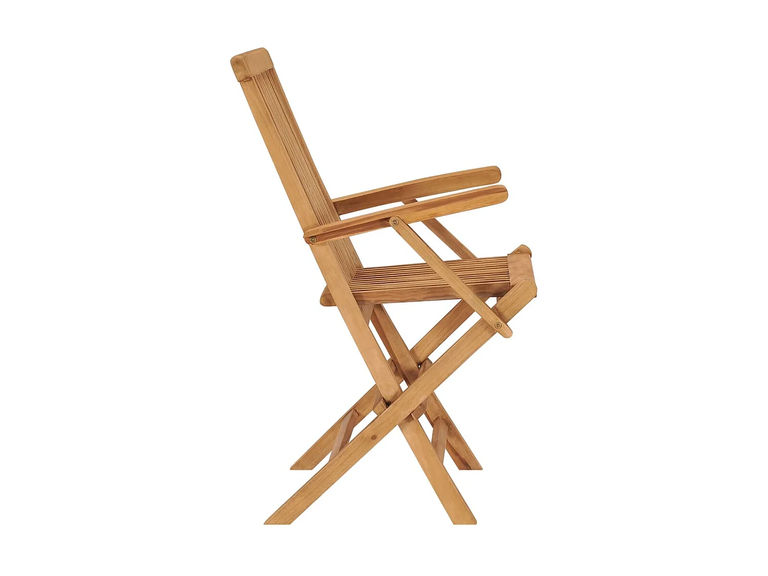 Tuinstoelen 2 st inklapbaar massief teakhout NL62683