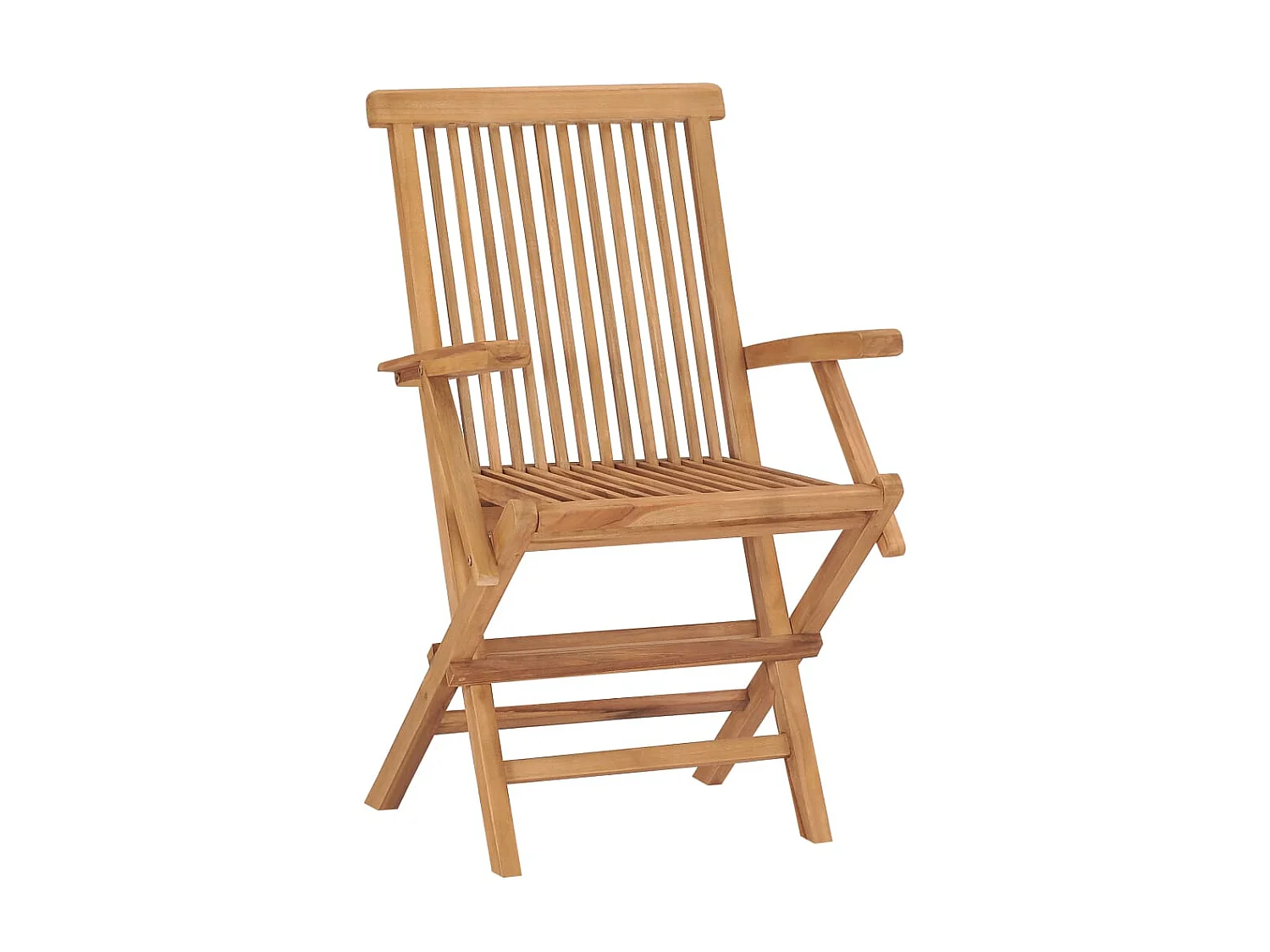 Chaises de jardin pliables 2 pcs Bois de teck massif SEF65574