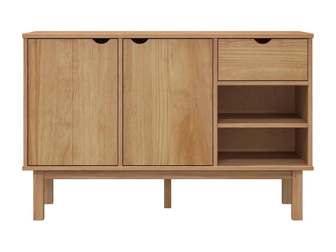 Sideboard Anrichte mit 2 Türen OTTA 114x43x73,5 cm Massivholz Kiefer -RM56316