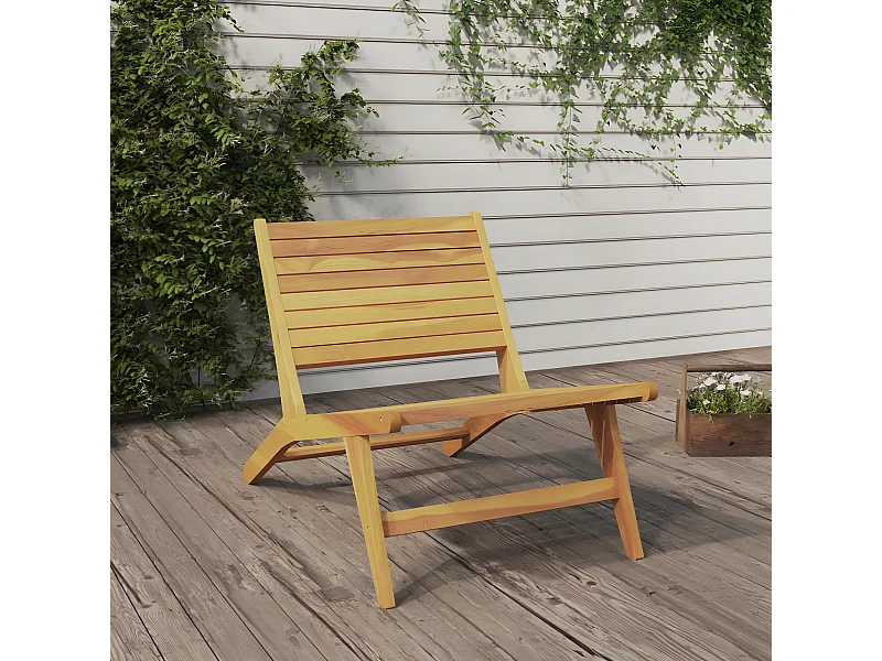 Chaise de jardin Bois de teck solide SEF64440