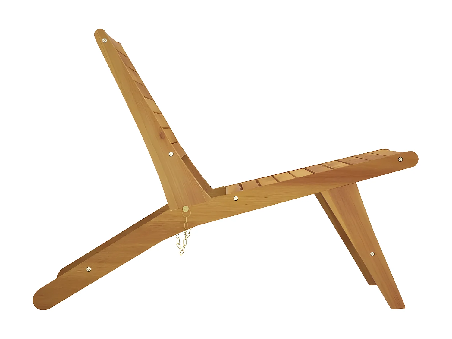 Silla de jardín de madera maciza de teca ES39936