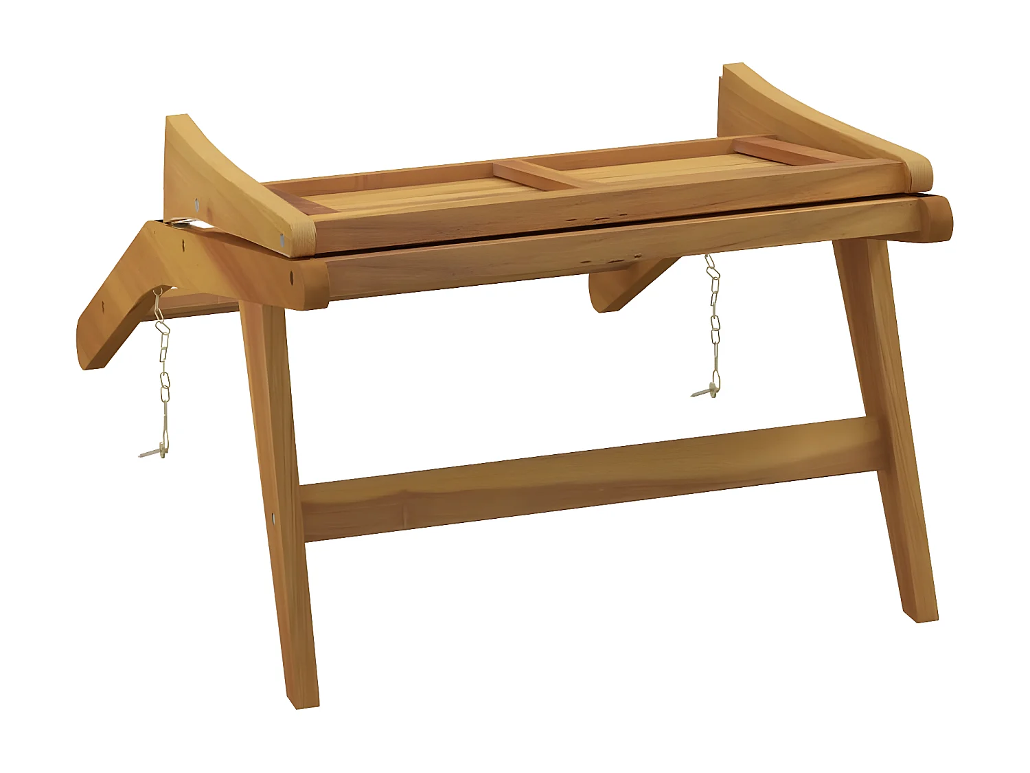 Silla de jardín de madera maciza de teca ES39936