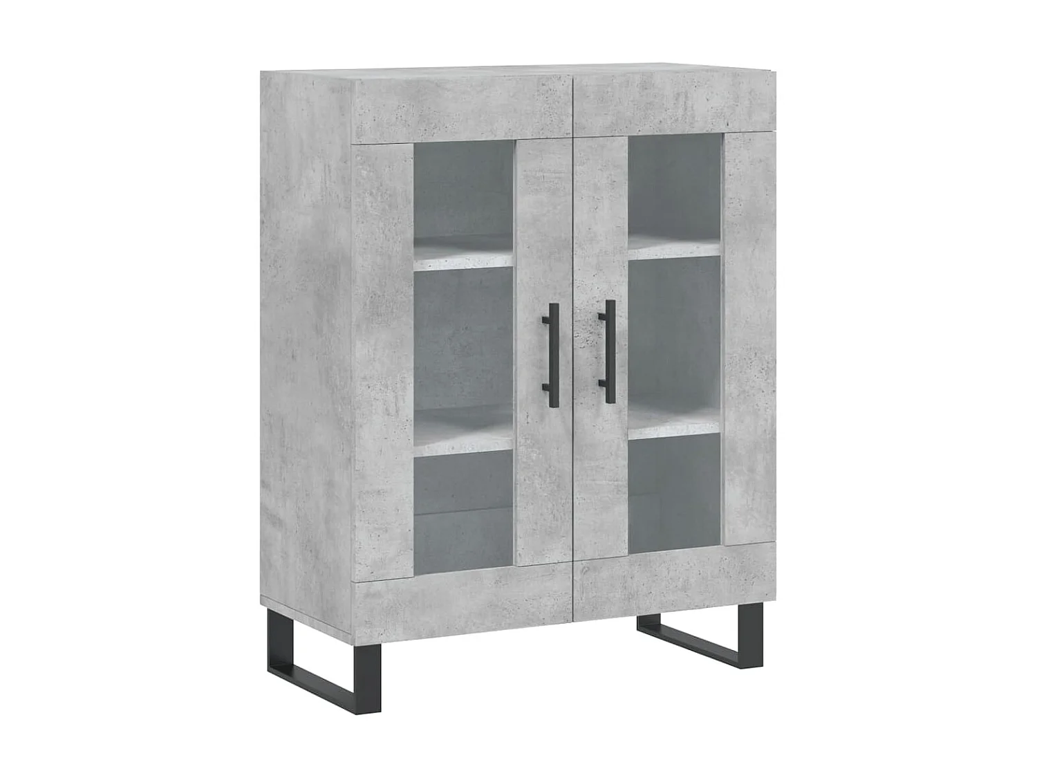 Sideboard Lowboard - Betongrau 69,5x34x90 cm Holzwerkstoff -RM60427