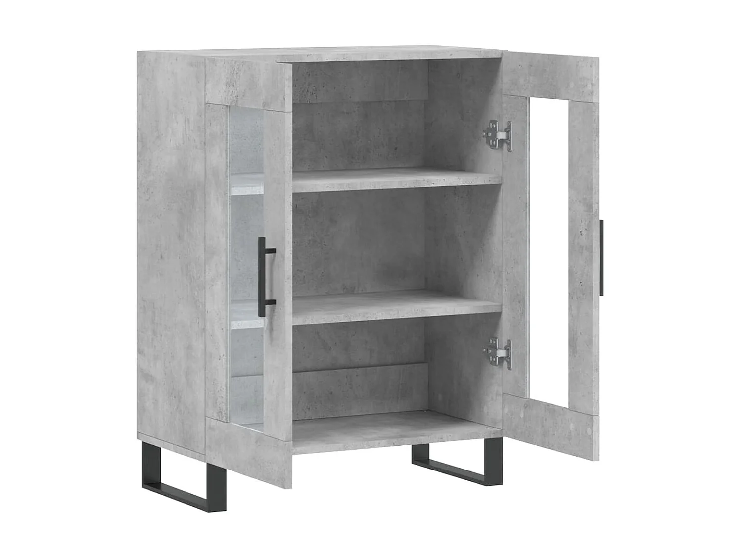 Sideboard Lowboard - Betongrau 69,5x34x90 cm Holzwerkstoff -RM60427
