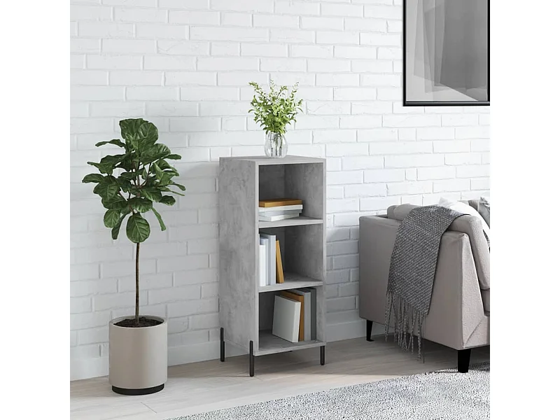 Sideboard Lowboard - Betongrau 34,5x32,5x90 cm Holzwerkstoff -RM28510