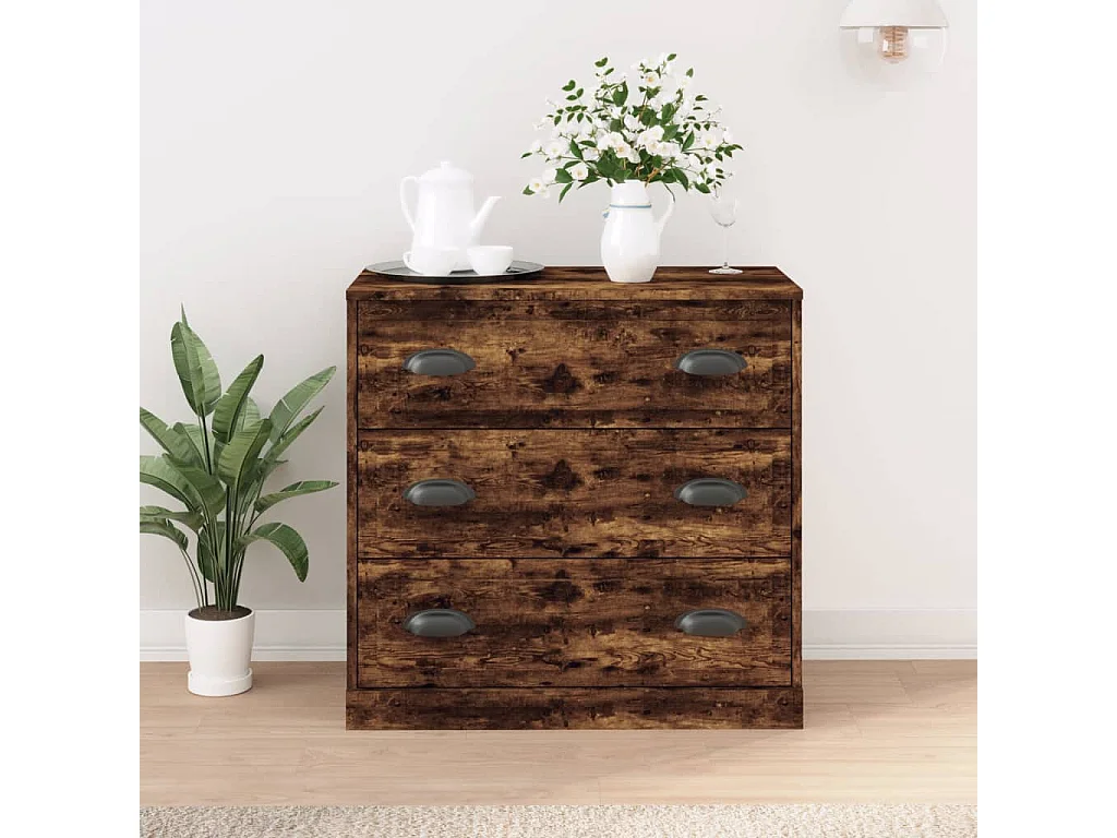 Sideboard Anrichte Räuchereiche 70x35,5x67,5 cm Holzwerkstoff -RM16298