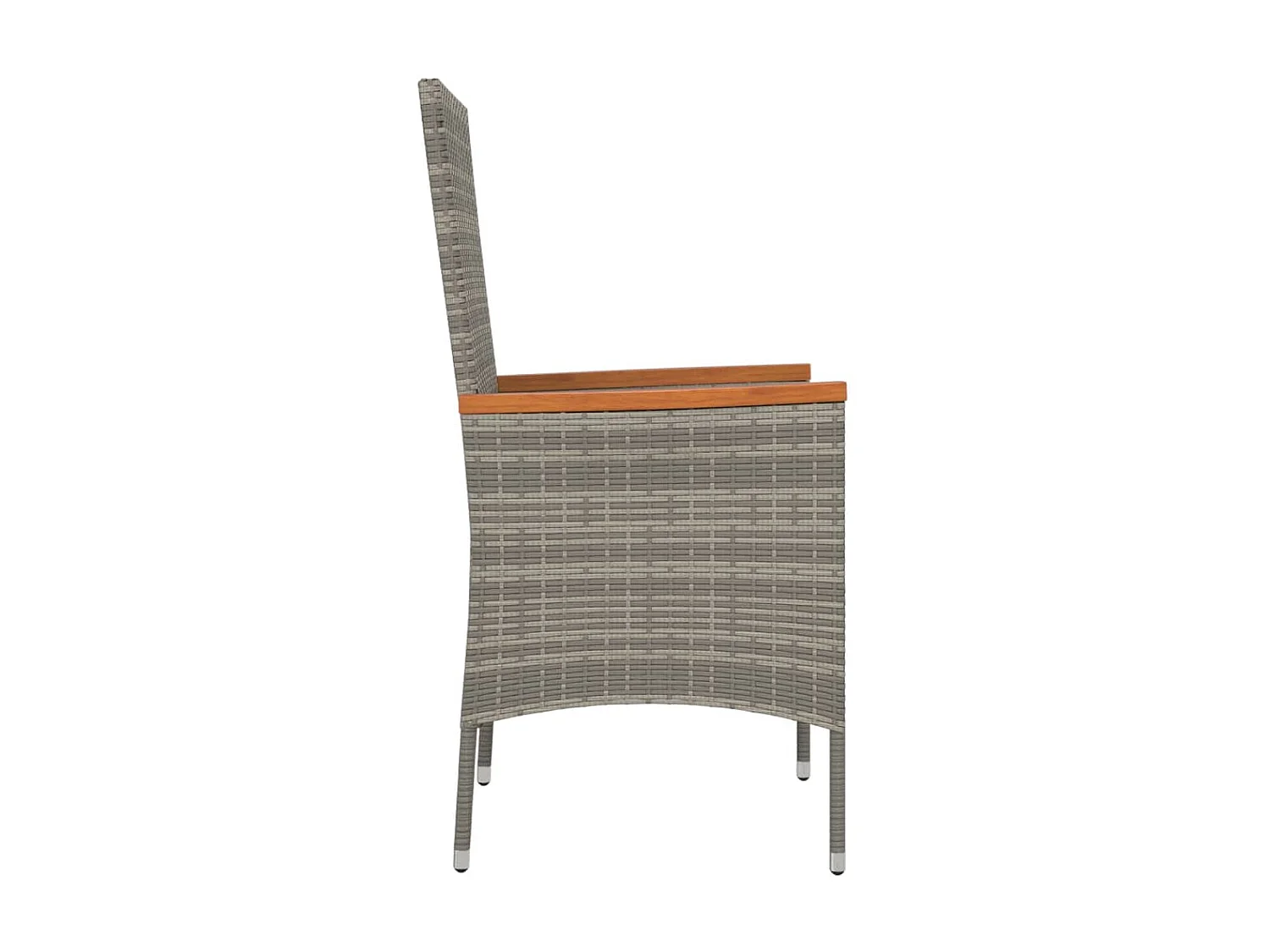 Chaises de jardin avec coussins 2 pcs Résine tressée Gris SEF35805