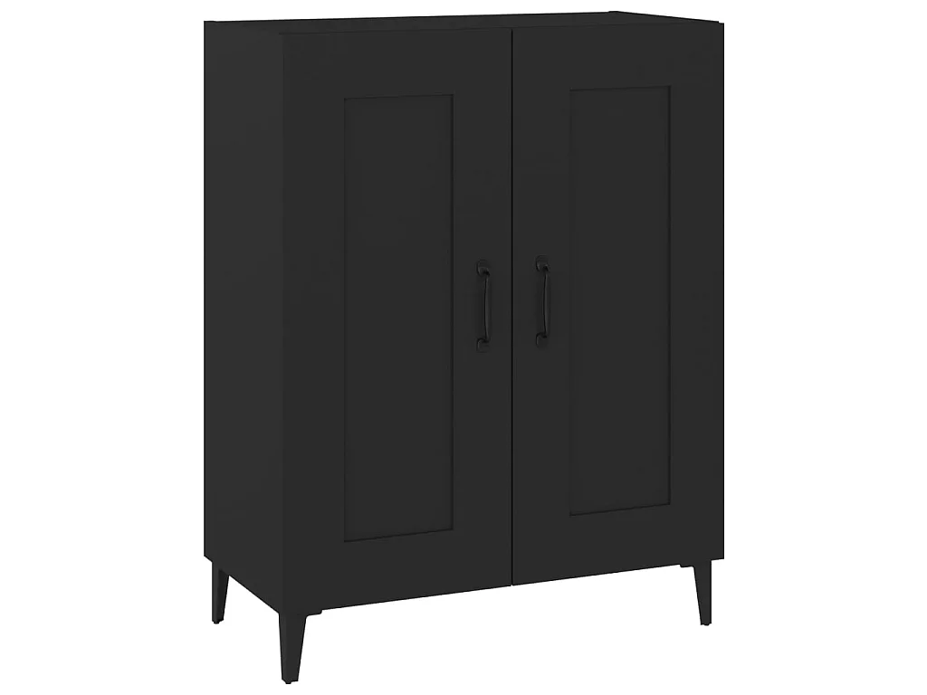 Sideboard Schwarz Anrichte 69,5x34x90 cm Holzwerkstoff -RM16228