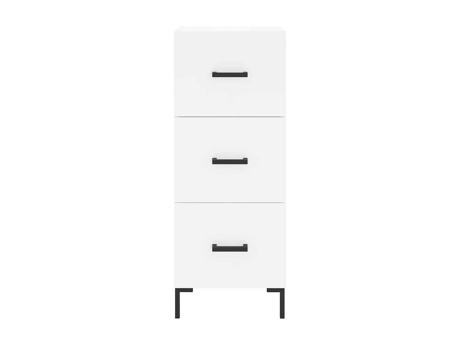 Sideboard Weiß Anrichte 34,5x34x90 cm Holzwerkstoff -RM50230