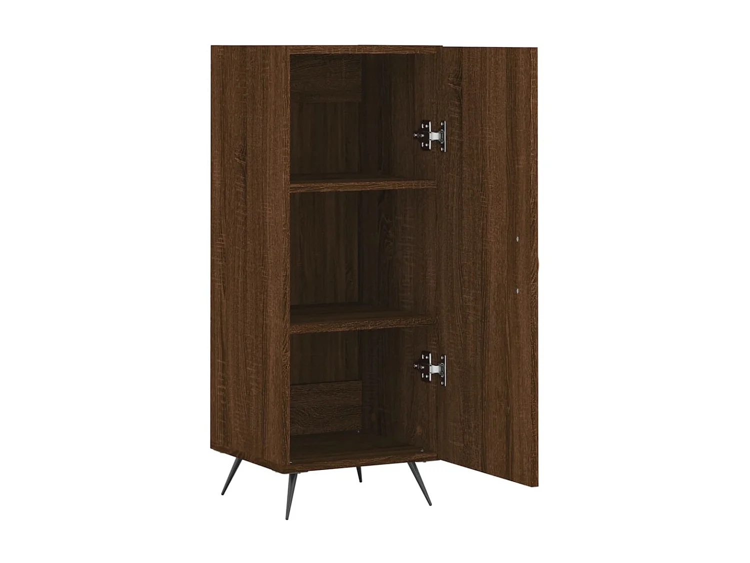 Sideboard Lowboard - Braun Eichen-Optik 34,5x34x90 cm Holzwerkstoff -RM91489