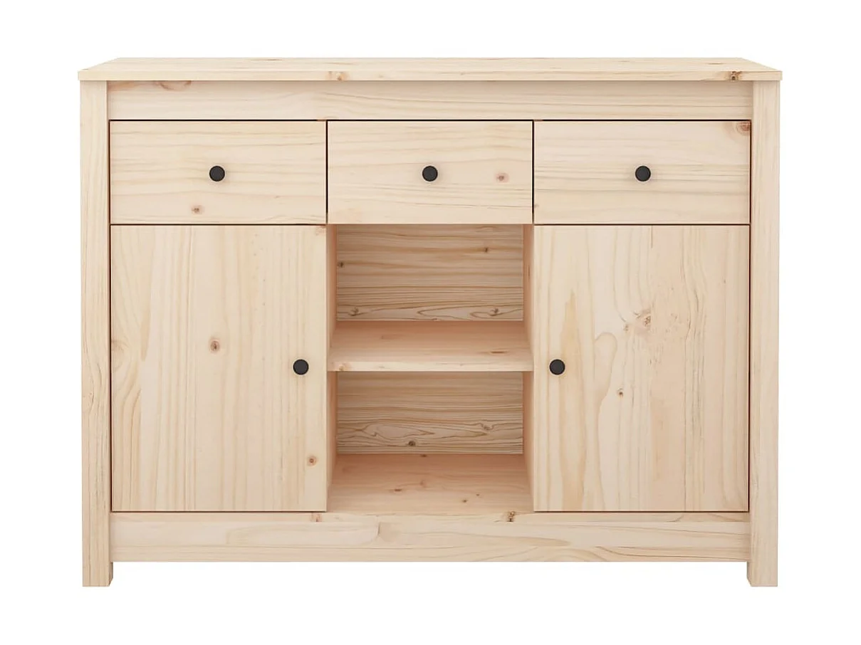 Sideboard Anrichte - 100x35x74,5 cm Massivholz Kiefer -RM53281