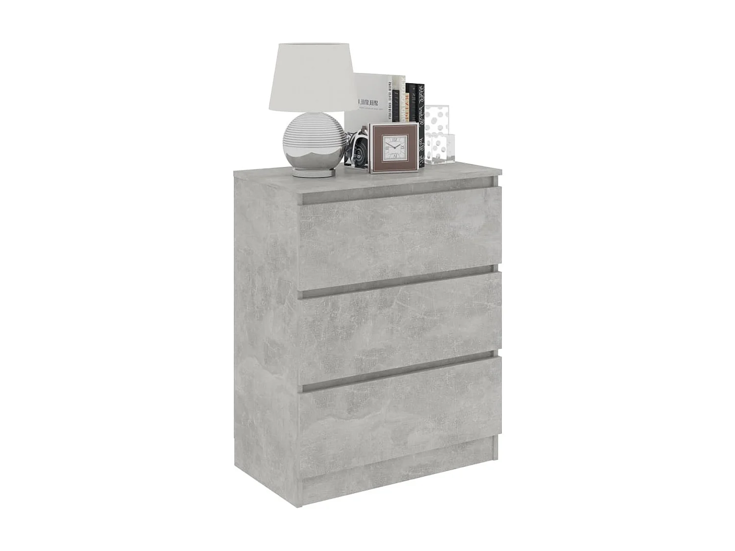 Sideboard Lowboard - Betongrau 60x35x76 cm Holzwerkstoff -RM69000