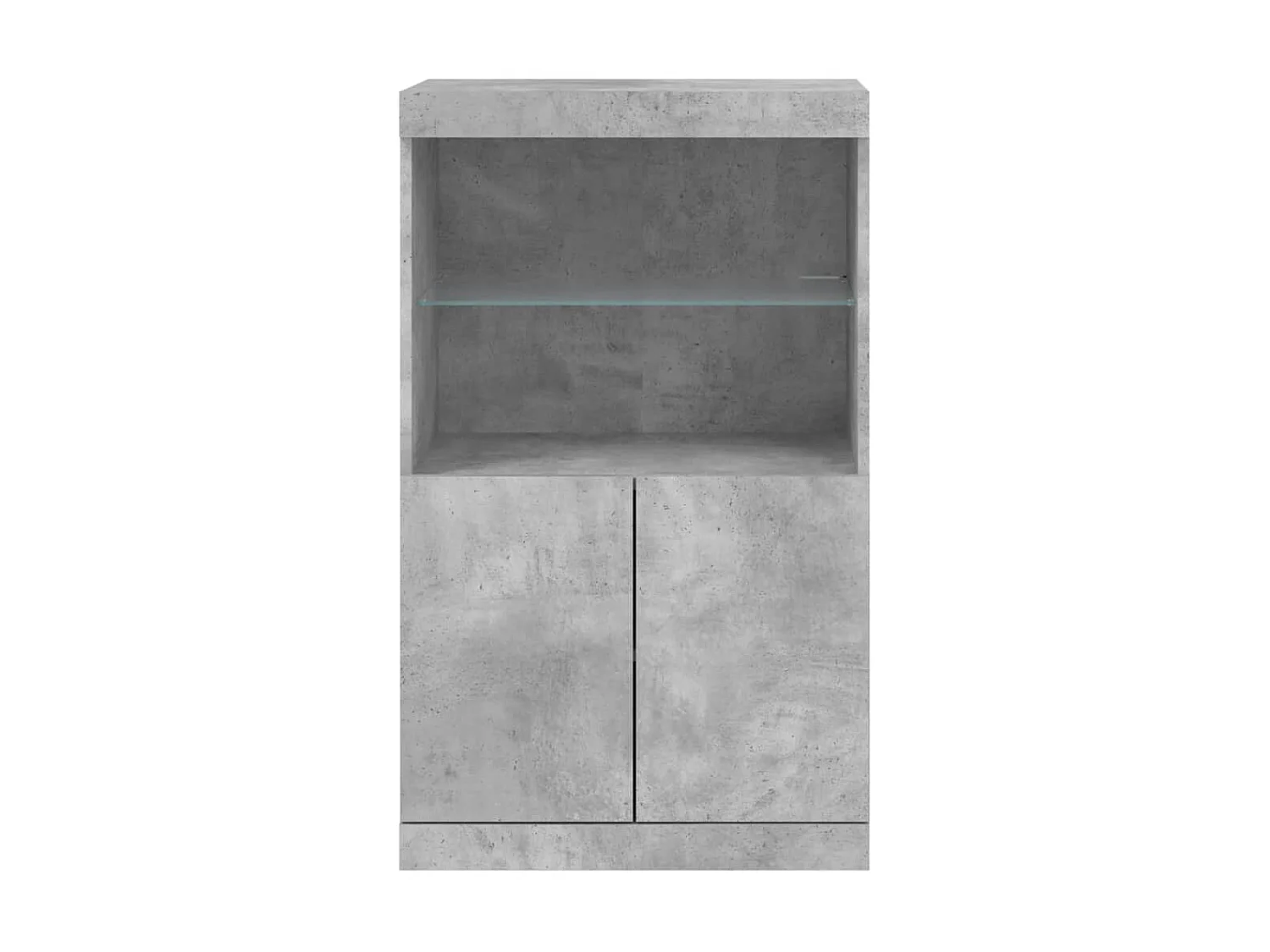 Sideboard mit LED-Leuchten - Anrichte Betongrau 60,5x37x100 cm -RM98092