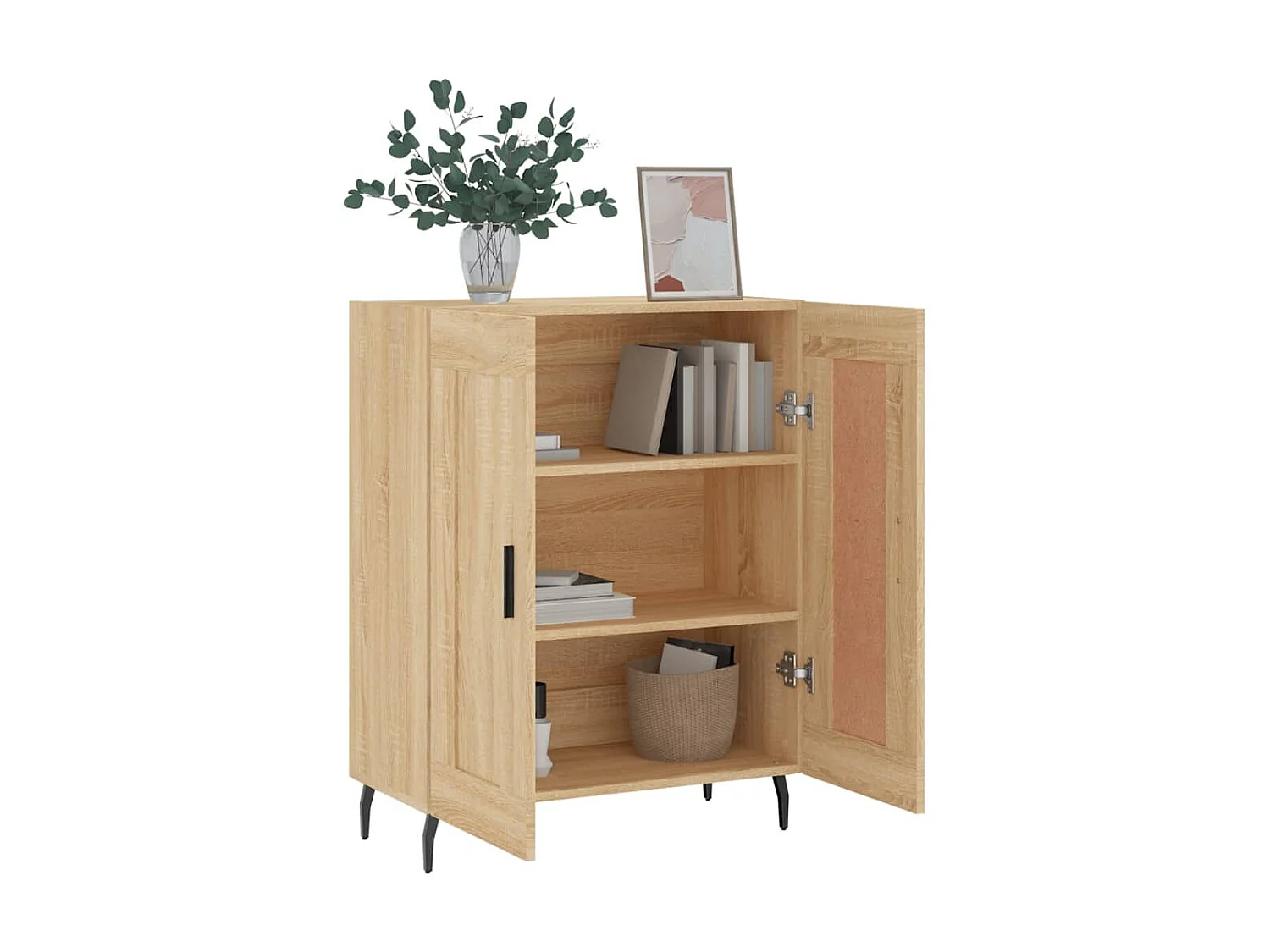 Sideboard Anrichte Sonoma-Eiche 69,5x34x90 cm Holzwerkstoff -RM66276