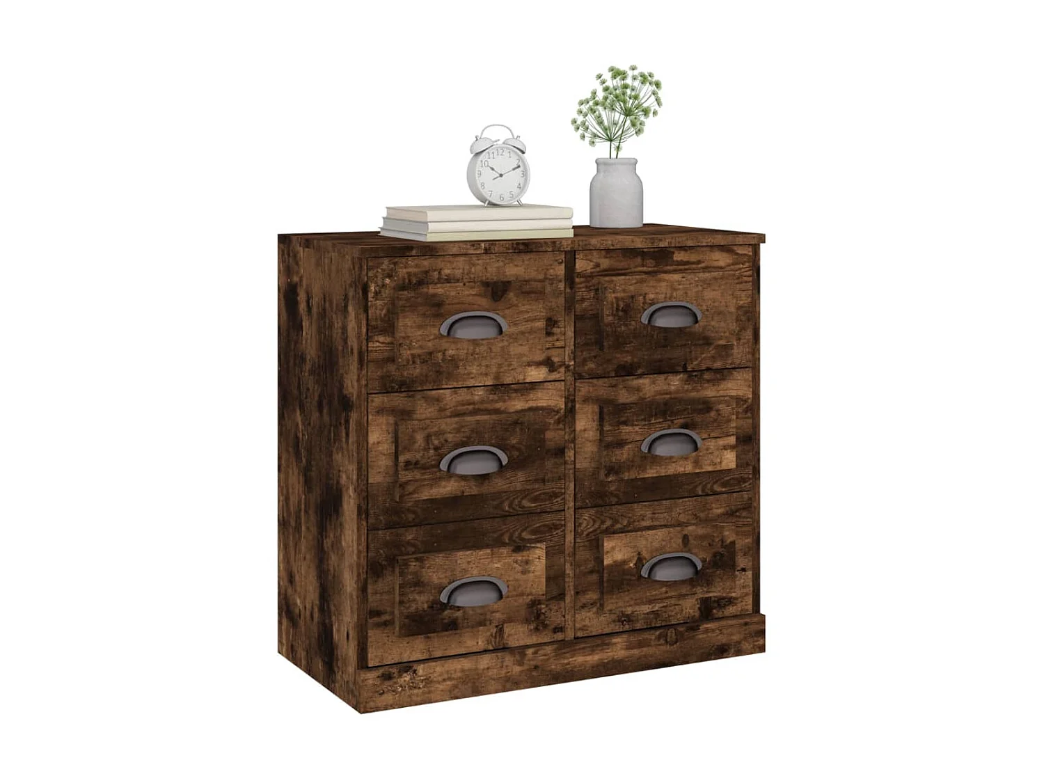 Sideboard Anrichte Räuchereiche 70x35,5x67,5 cm Holzwerkstoff -RM84832