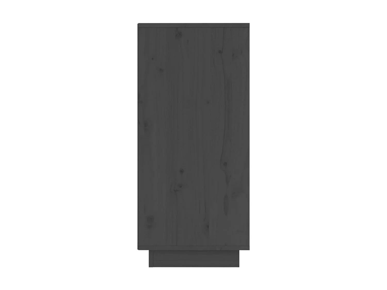 Sideboards Grau im 2er-Set Anrichten 31,5x34x75 cm Massivholz Kiefer -RM22204