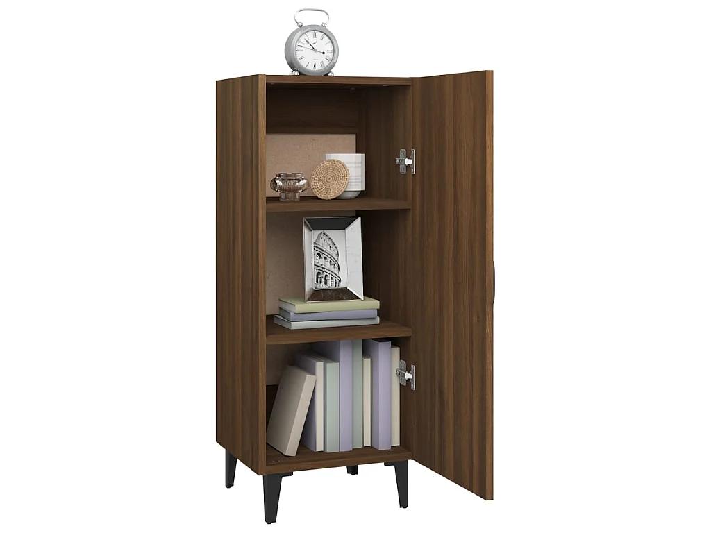 Sideboard Lowboard - Braun Eichen-Optik 34,5x34x90 cm Holzwerkstoff -RM68438