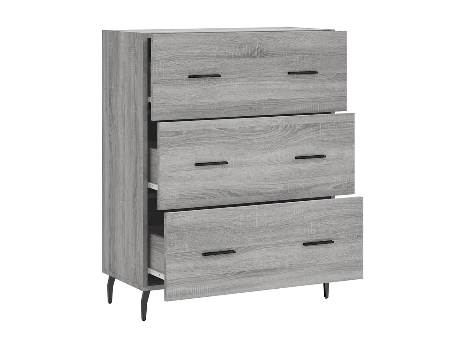Sideboard Grau Sonoma - Lowboard 69,5x34x90 cm Holzwerkstoff -RM43218
