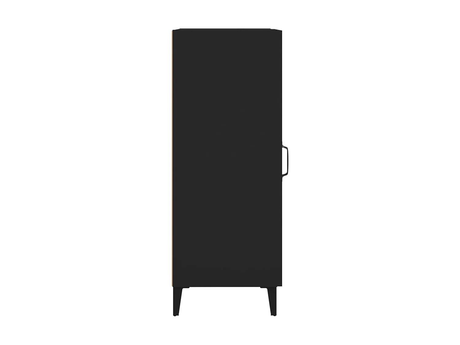 Sideboard Schwarz Anrichte 34,5x34x90 cm Holzwerkstoff -RM96565