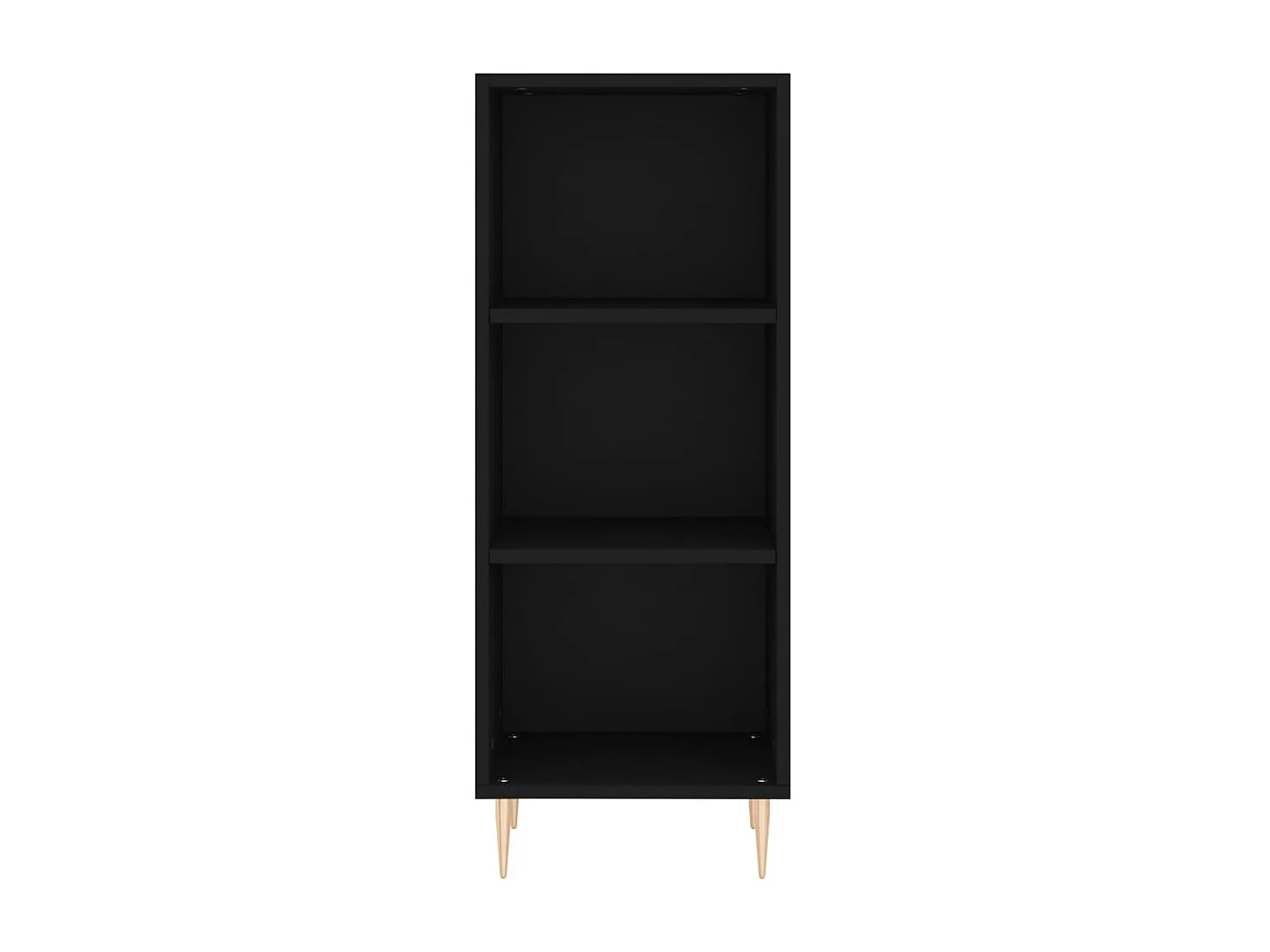 Sideboard Schwarz Anrichte 34,5x32,5x90 cm Holzwerkstoff -RM44287