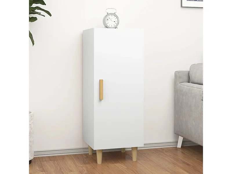 Sideboard Weiß Anrichte 34,5x34x90 cm Holzwerkstoff -RM26166