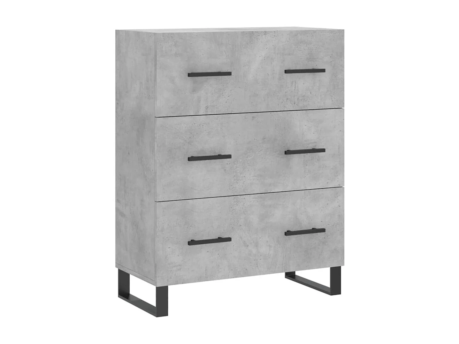 Sideboard Lowboard - Betongrau 69,5x34x90 cm Holzwerkstoff -RM67428