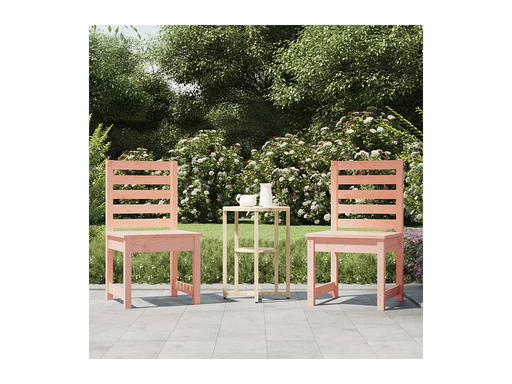 Chaises de jardin 2 pcs 40,5x48x91,5 cm bois massif de douglas SEF53469