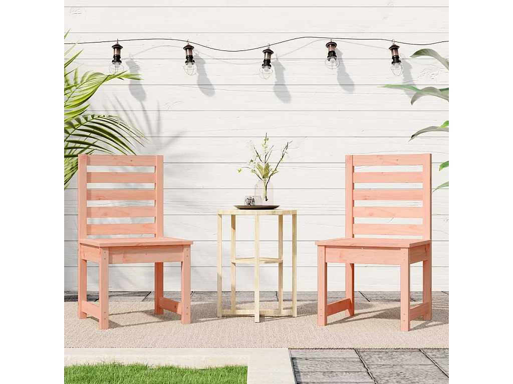 Chaises de jardin 2 pcs 40,5x48x91,5 cm bois massif de douglas SEF53469