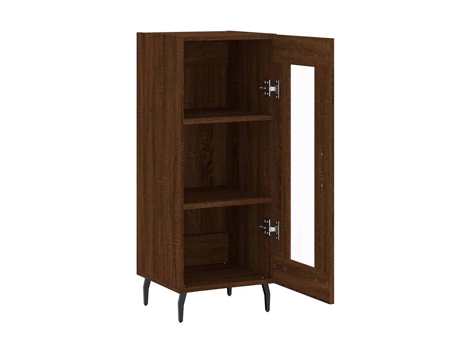 Sideboard Lowboard - Braun Eichen-Optik 34,5x34x90 cm Holzwerkstoff -RM61707