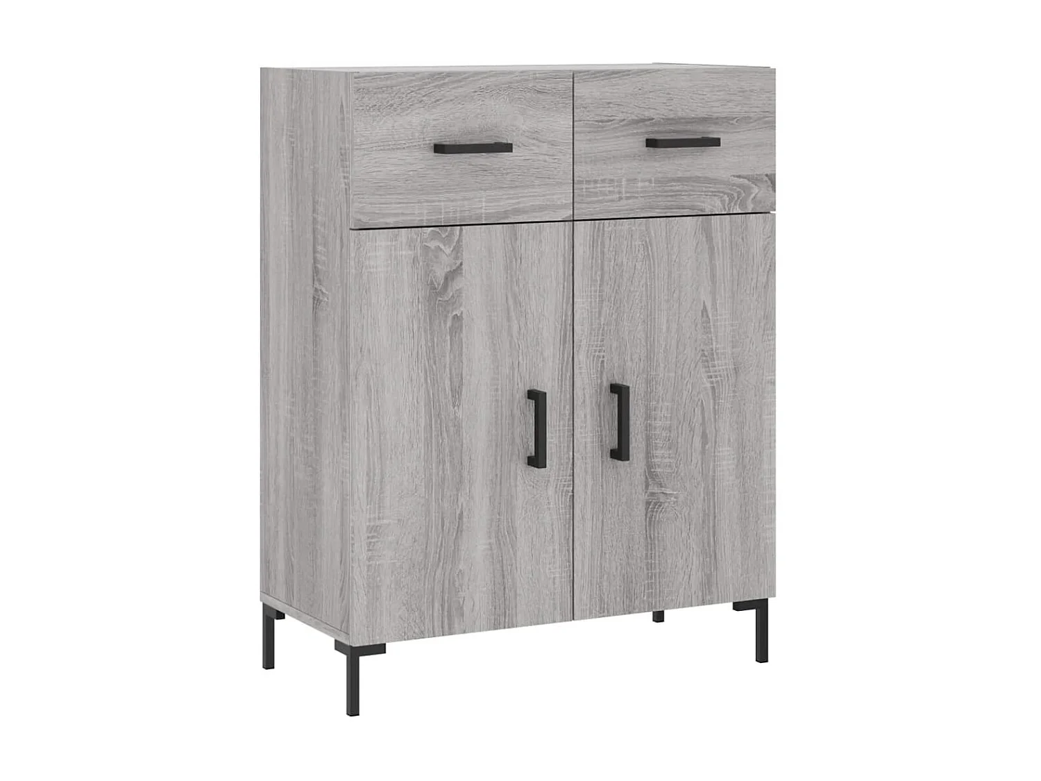 Sideboard Grau Sonoma - Lowboard 69,5x34x90 cm Holzwerkstoff -RM27456