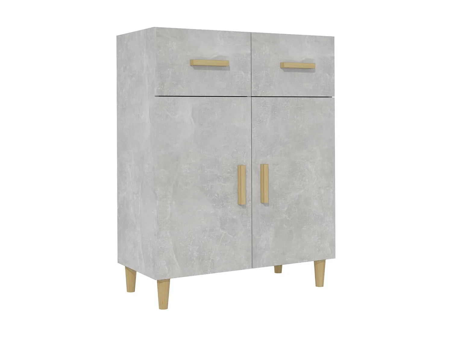 Sideboard Lowboard - Betongrau 69,5x34x89 cm Holzwerkstoff -RM96016