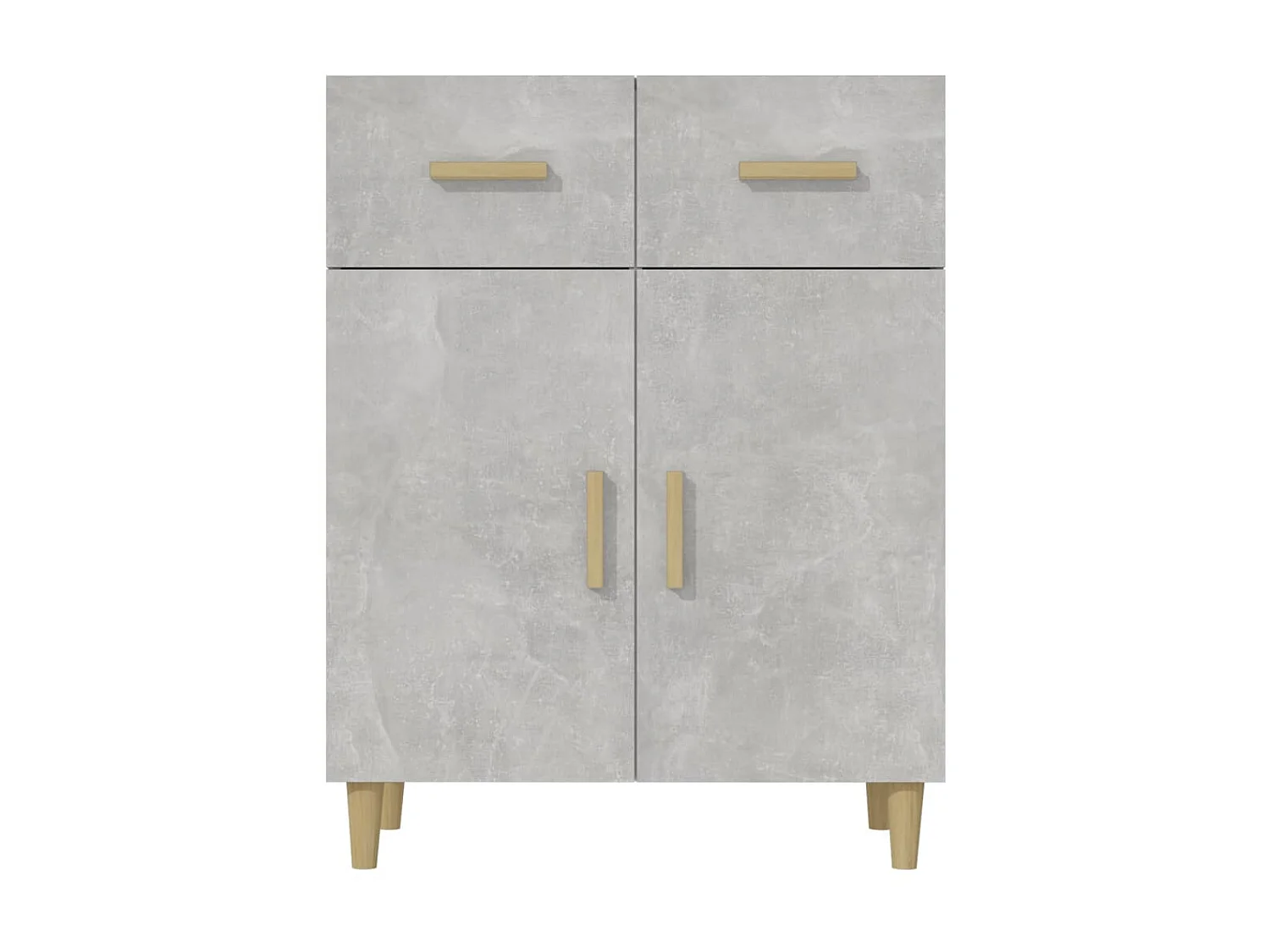 Sideboard Lowboard - Betongrau 69,5x34x89 cm Holzwerkstoff -RM96016