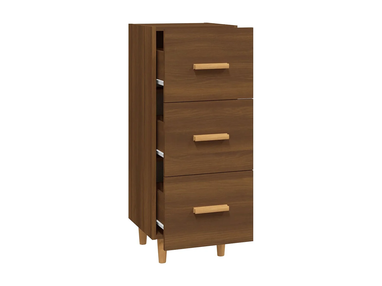 Sideboard Lowboard - Braun Eichen-Optik 34,5x34x90 cm Holzwerkstoff -RM55153