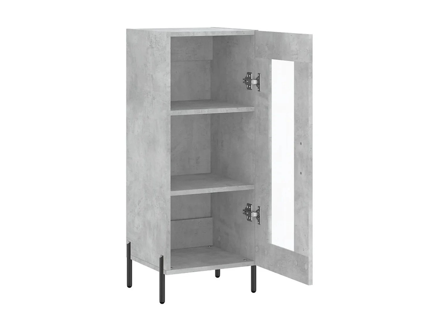 Sideboard Lowboard - Betongrau 34,5x34x90 cm Holzwerkstoff -RM23133