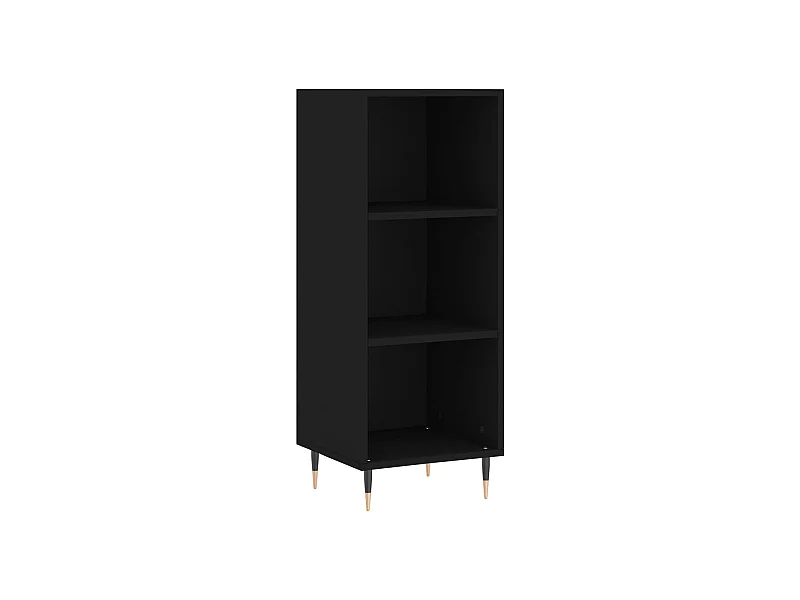 Sideboard Schwarz Anrichte 34,5x32,5x90 cm Holzwerkstoff -RM68887