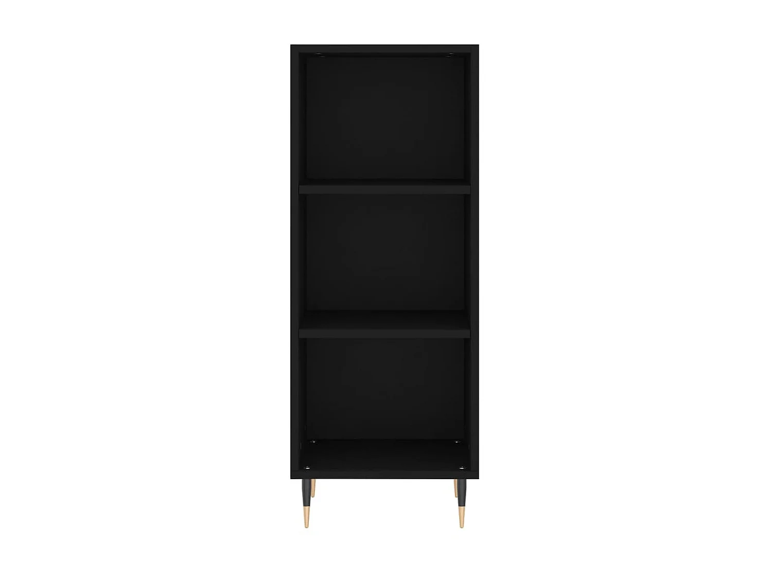 Sideboard Schwarz Anrichte 34,5x32,5x90 cm Holzwerkstoff -RM68887