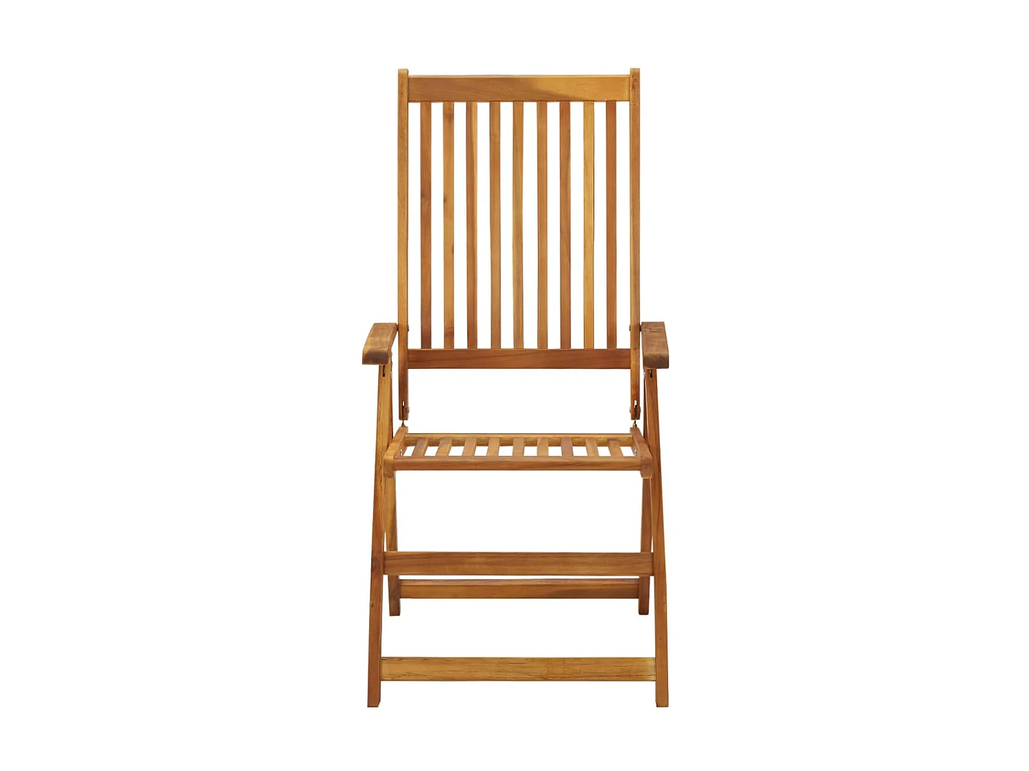 Chaises inclinables de jardin 4 pcs avec coussins Bois d'acacia SEF26075