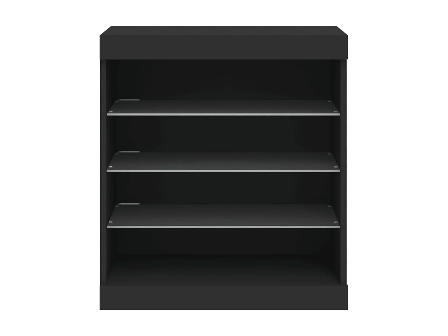 Sideboard mit LED-Leuchten Anrichte Schwarz 60,5x37x67 cm -RM70275